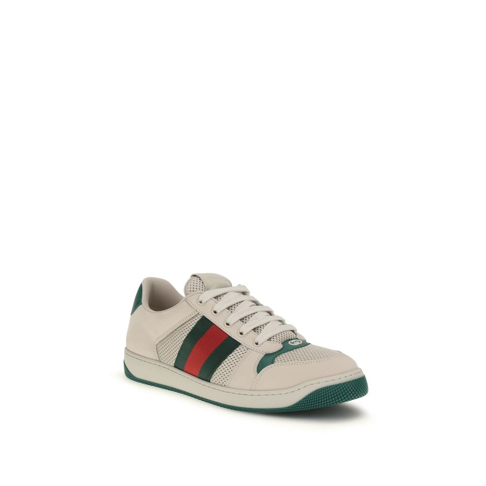 Gucci Beige Polyester Athletic Sneakers - HBPS Beauty & Fashion