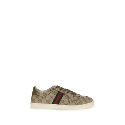 Gucci Beige Polyester Athletic Sneakers - HBPS Beauty & Fashion
