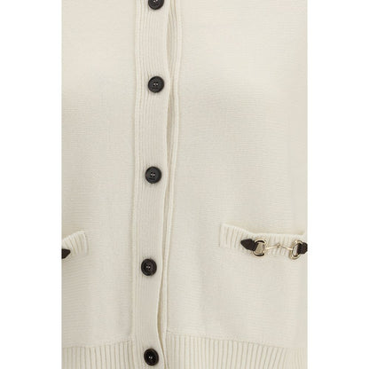 Gucci Beige Wool Cardigan - HBPS Beauty & Fashion