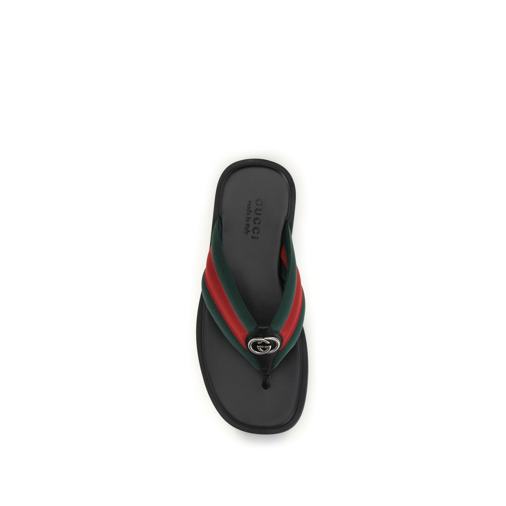 Gucci Black Polyamide Flip-Flop Sandals - HBPS Beauty & Fashion