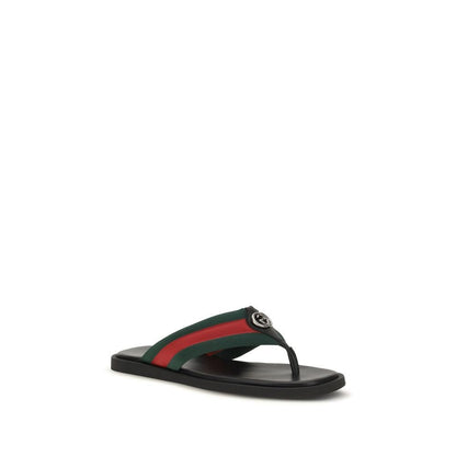 Gucci Black Polyamide Flip-Flop Sandals - HBPS Beauty & Fashion
