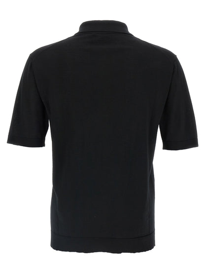 Gucci Black Wool Polo Shirt - HBPS Beauty & Fashion