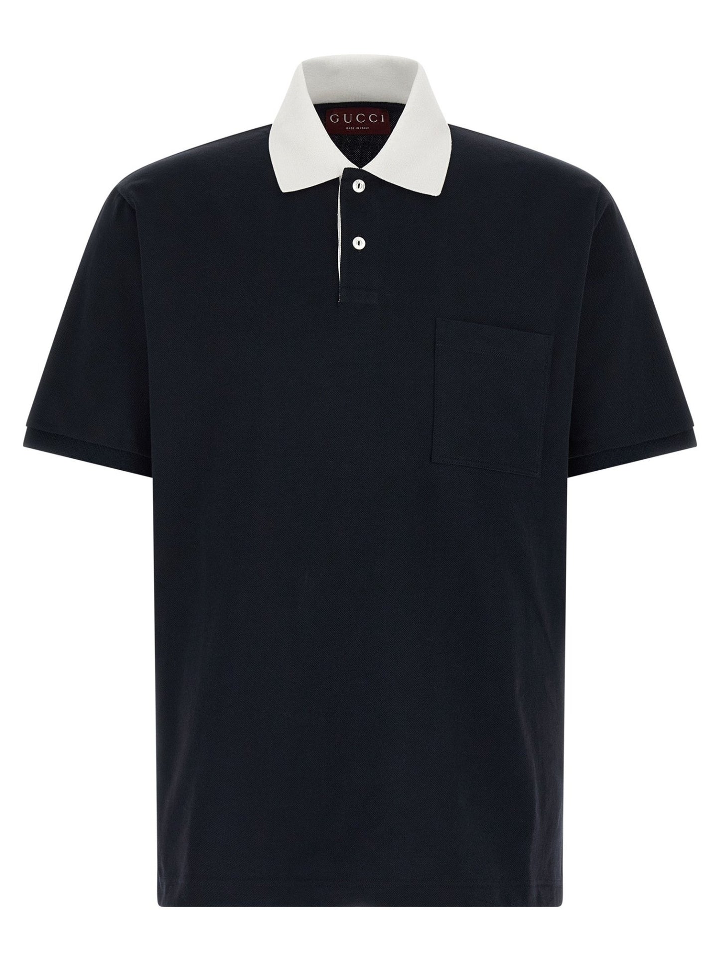 Gucci Blue Cotton Polo Shirt - HBPS Beauty & Fashion