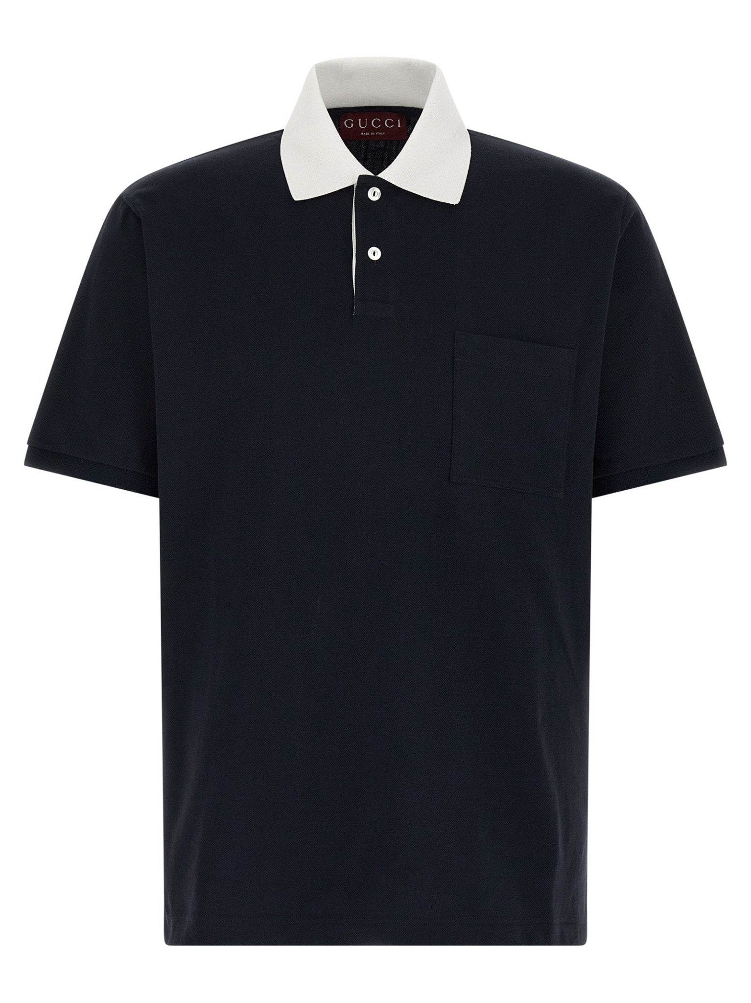 Gucci Blue Cotton Polo Shirt - HBPS Beauty & Fashion