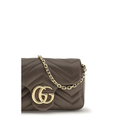 Gucci Brown Calf Leather Bos Taurus Shoulder Bag - HBPS Beauty & Fashion