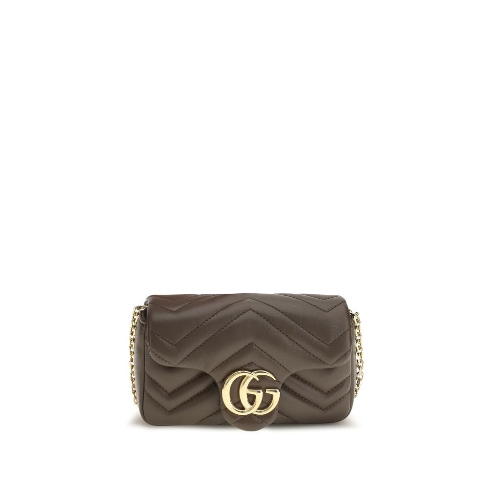 Gucci Brown Calf Leather Bos Taurus Shoulder Bag - HBPS Beauty & Fashion