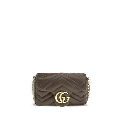 Gucci Brown Calf Leather Bos Taurus Shoulder Bag - HBPS Beauty & Fashion