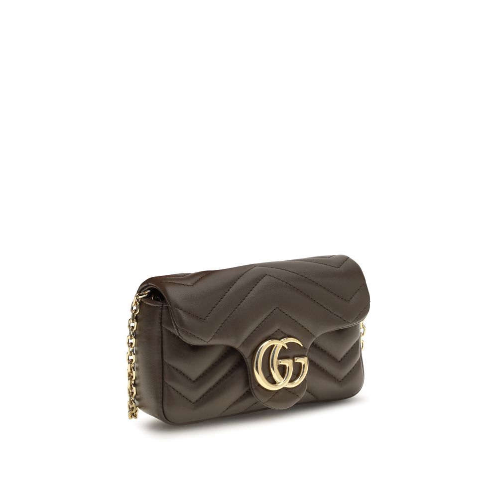 Gucci Brown Calf Leather Bos Taurus Shoulder Bag - HBPS Beauty & Fashion