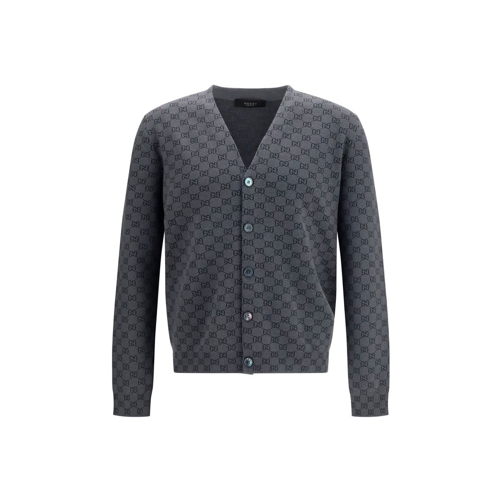 Gucci Gray Wool Oves Aries Cardigan - HBPS Beauty & Fashion