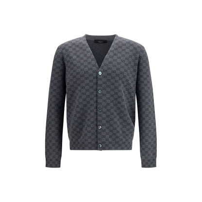 Gucci Gray Wool Oves Aries Cardigan - HBPS Beauty & Fashion