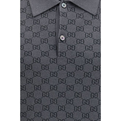 Gucci Gray Wool Oves Aries Polo Shirt - HBPS Beauty & Fashion