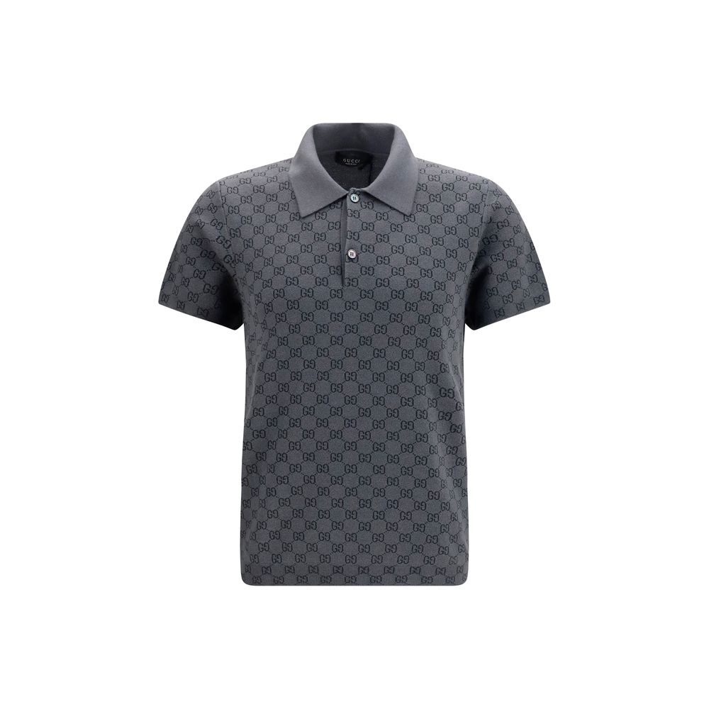 Gucci Gray Wool Oves Aries Polo Shirt - HBPS Beauty & Fashion