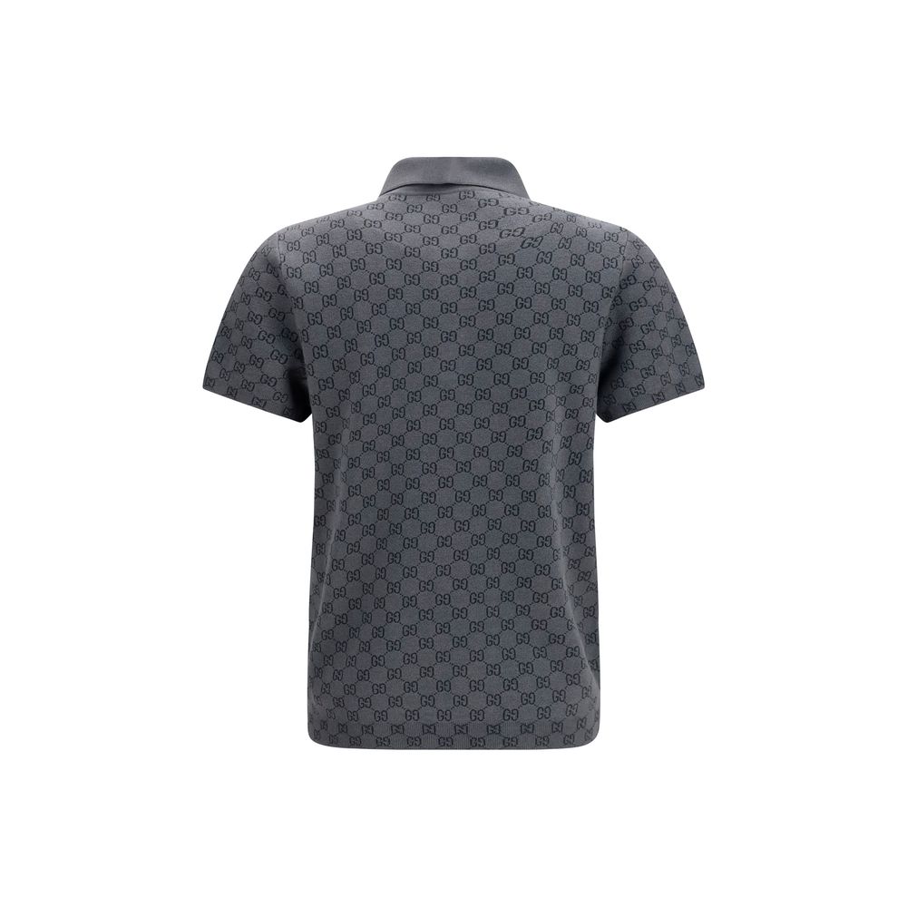 Gucci Gray Wool Oves Aries Polo Shirt - HBPS Beauty & Fashion
