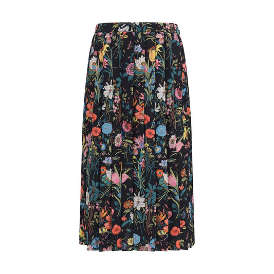 Gucci Multicolor Silk Midi Skirt - HBPS Beauty & Fashion