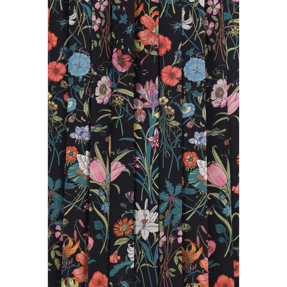 Gucci Multicolor Silk Midi Skirt - HBPS Beauty & Fashion