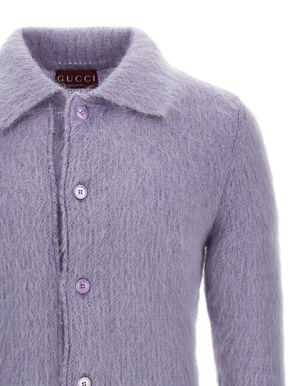 Gucci Purple Wool Cardigan - HBPS Beauty & Fashion