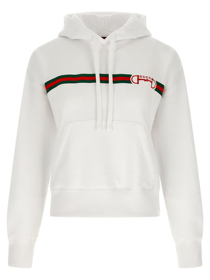 Gucci White Cotton Hoodie - HBPS Beauty & Fashion