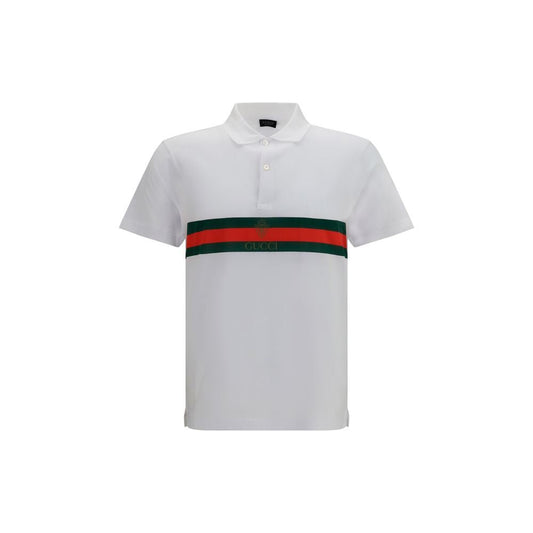 Gucci White Cotton Polo Shirt - HBPS Beauty & Fashion