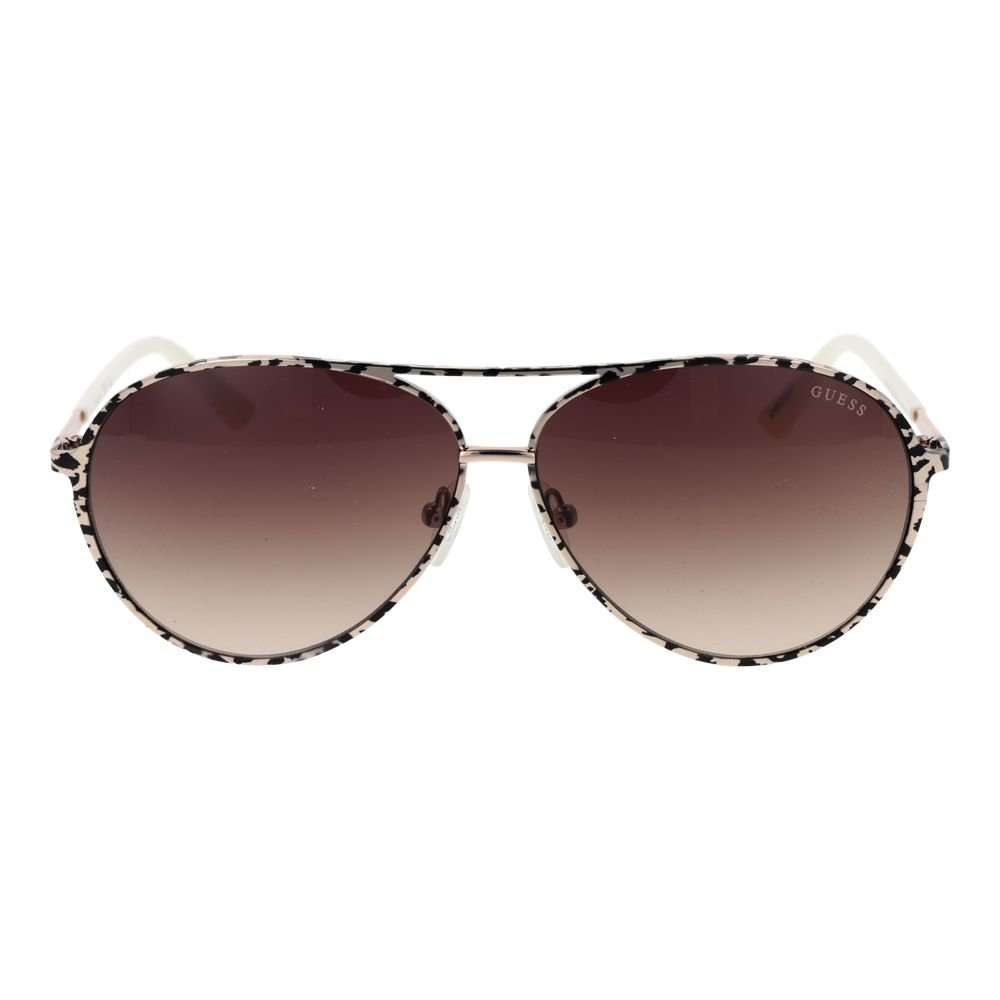 Guess Beige Metal Sunglasses - HBPS Beauty & Fashion