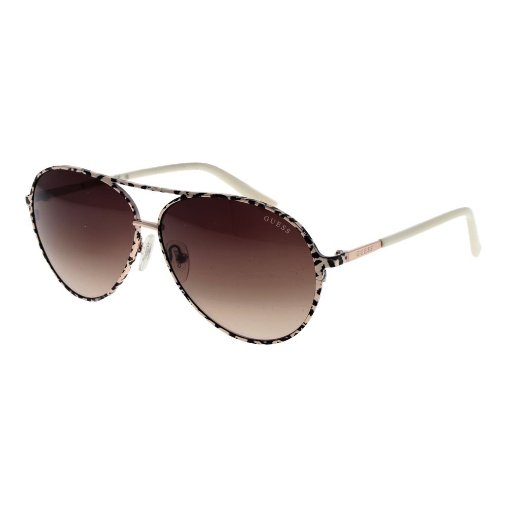 Guess Beige Metal Sunglasses - HBPS Beauty & Fashion