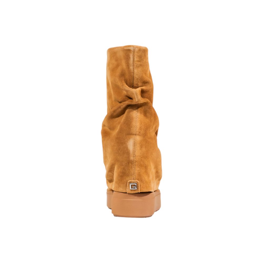 Guess Beige Suede Leather Ankle Boots - HBPS Beauty & Fashion