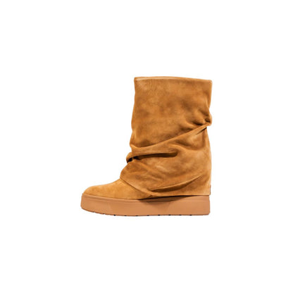 Guess Beige Suede Leather Ankle Boots - HBPS Beauty & Fashion