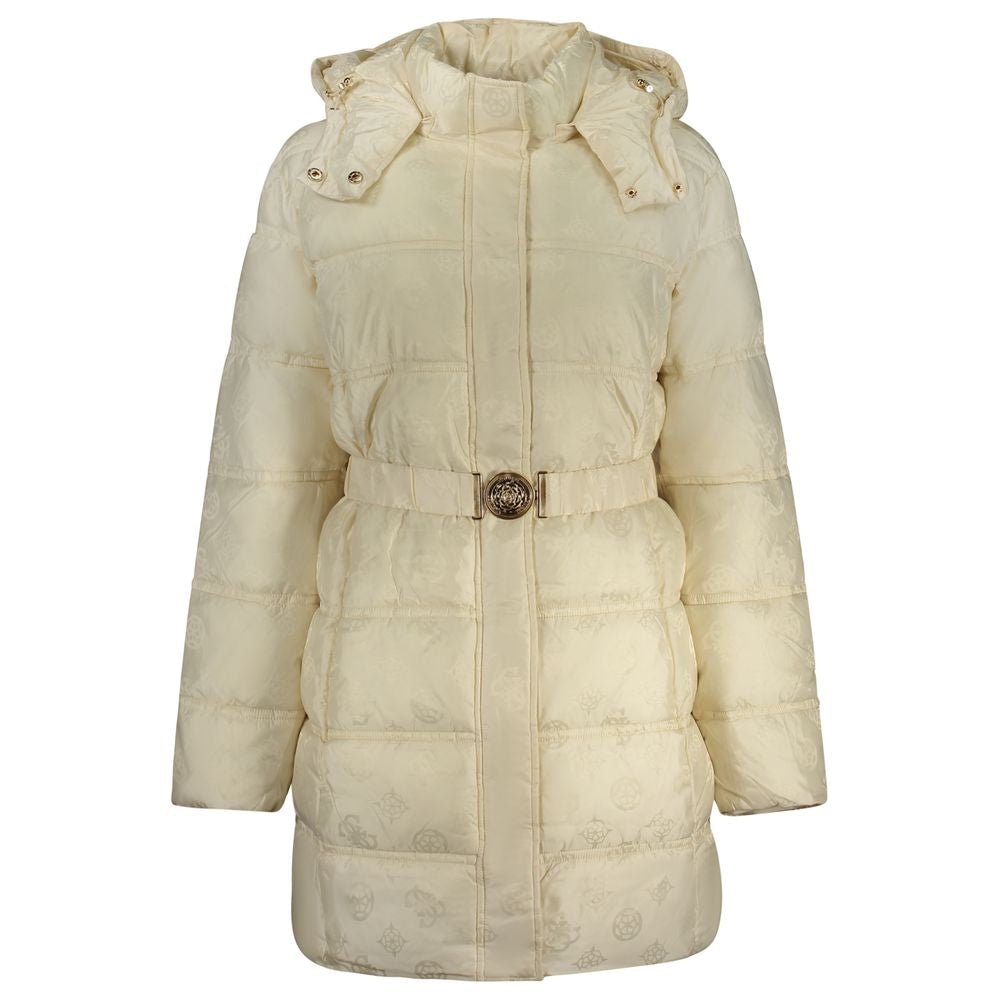 Guess Jeans Beige Poliammide Women's Jacket - HBPS Beauty & Fashion