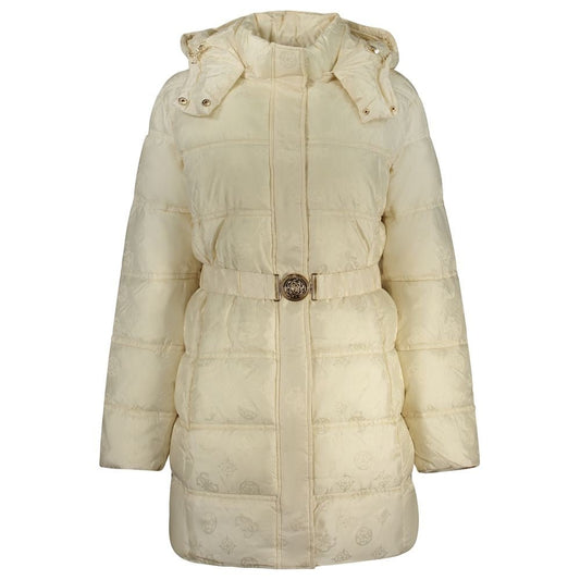 Guess Jeans Beige Poliammide Women's Jacket - HBPS Beauty & Fashion
