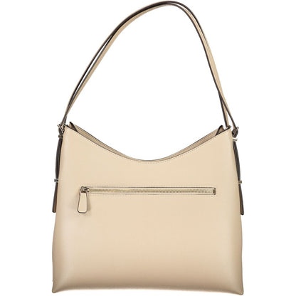 Guess Jeans Beige Poliuretano Women Handbag - HBPS Beauty & Fashion