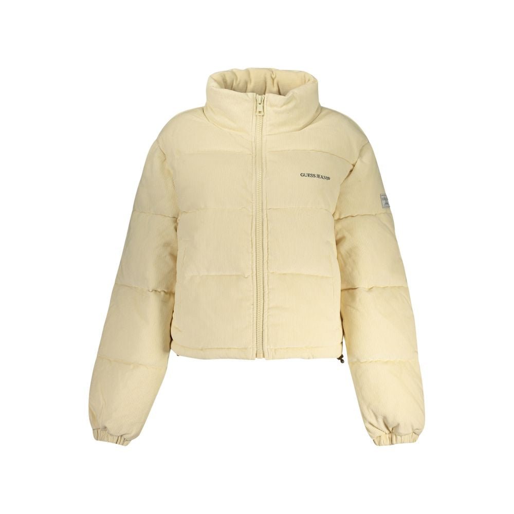 Guess Jeans Beige Polyester Women's Jacket - HBPS Beauty & Fashion