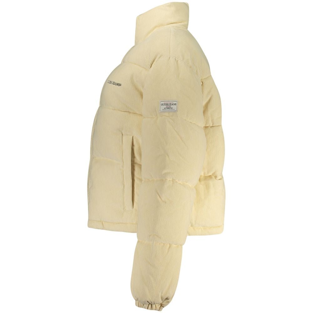 Guess Jeans Beige Polyester Women's Jacket - HBPS Beauty & Fashion