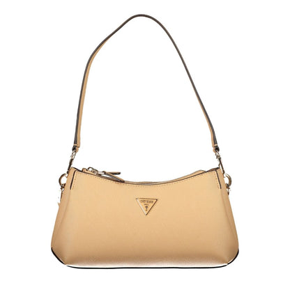 Guess Jeans Beige Polyethylene Handbag - HBPS Beauty & Fashion