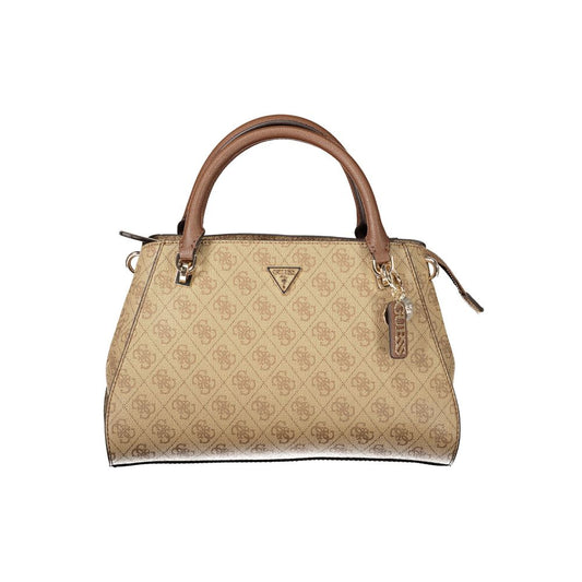 Guess Jeans Beige Polyurethane Women Handbag - HBPS Beauty & Fashion