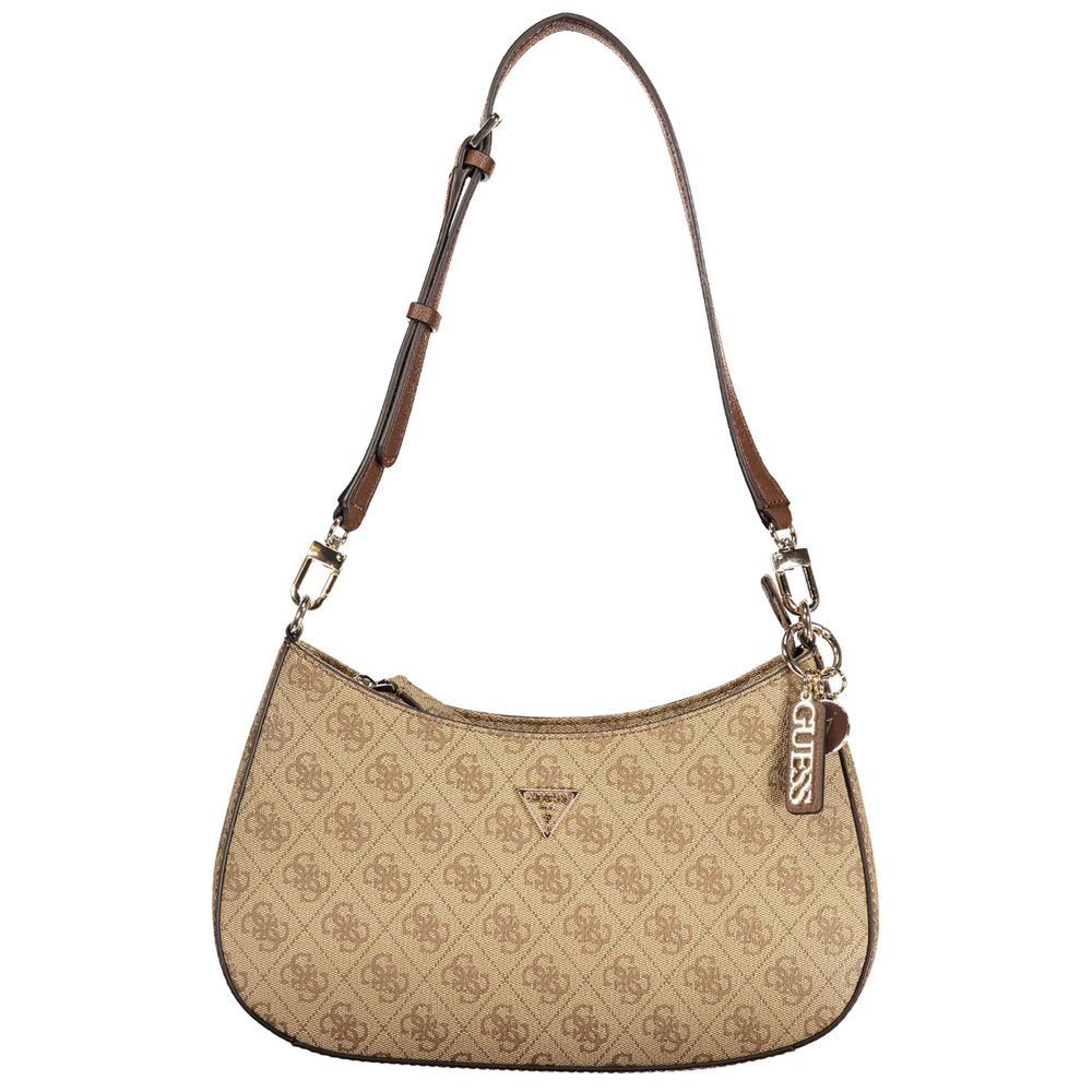 Guess Jeans Beige Polyurethane Women Handbag - HBPS Beauty & Fashion