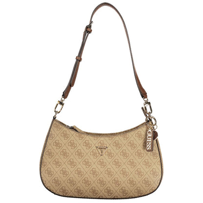 Guess Jeans Beige Polyurethane Women Handbag - HBPS Beauty & Fashion