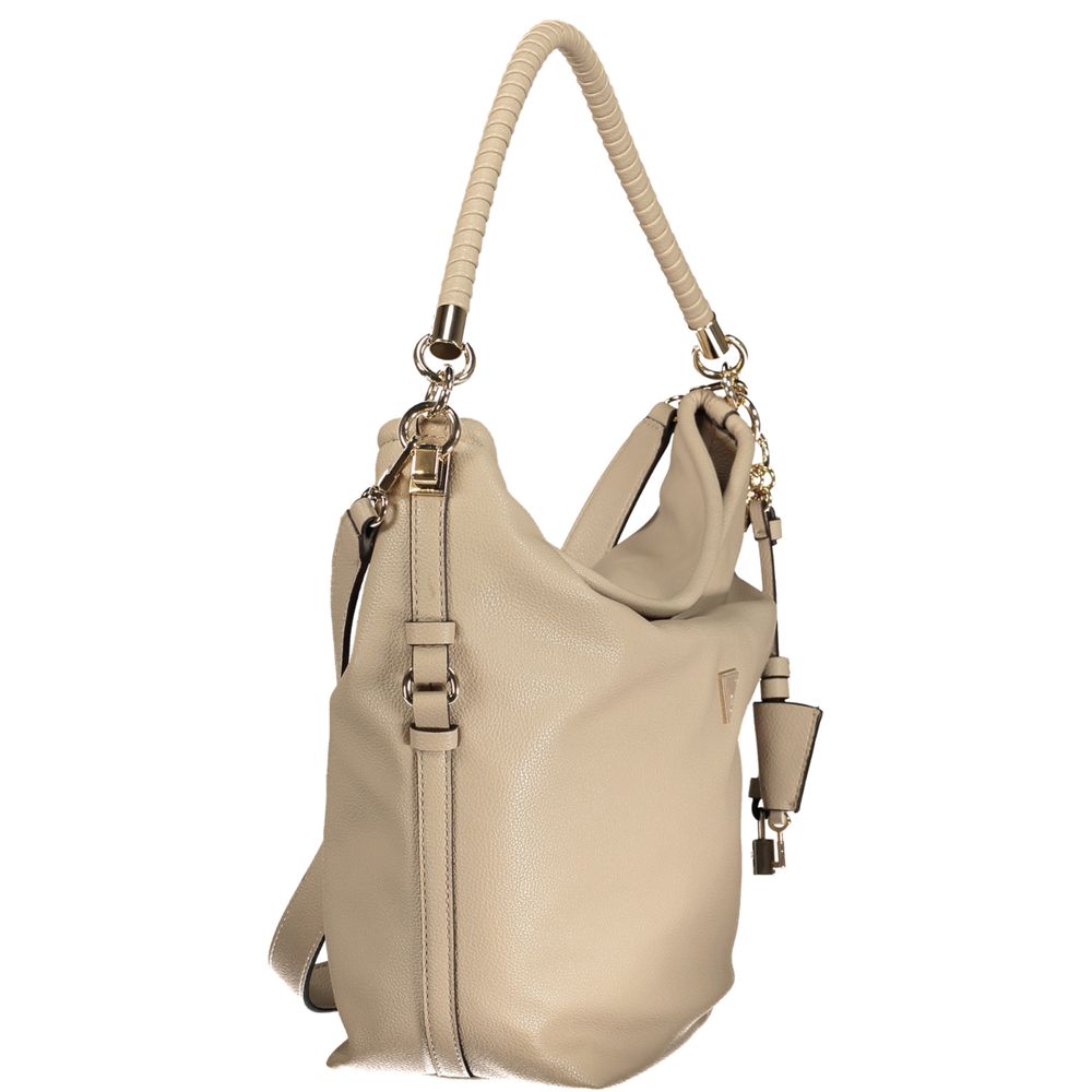 Guess Jeans Beige Polyurethane Women Handbag - HBPS Beauty & Fashion