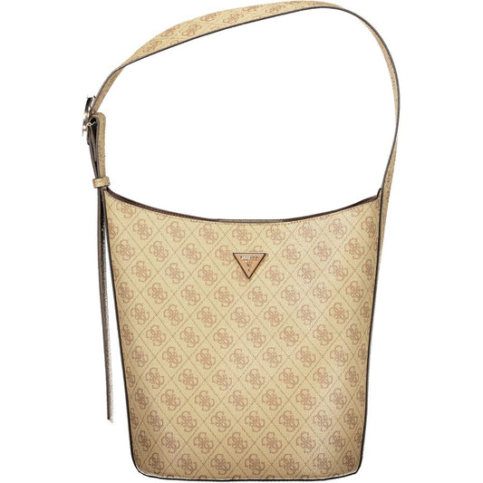 Guess Jeans Beige Polyurethane Women Handbag - HBPS Beauty & Fashion