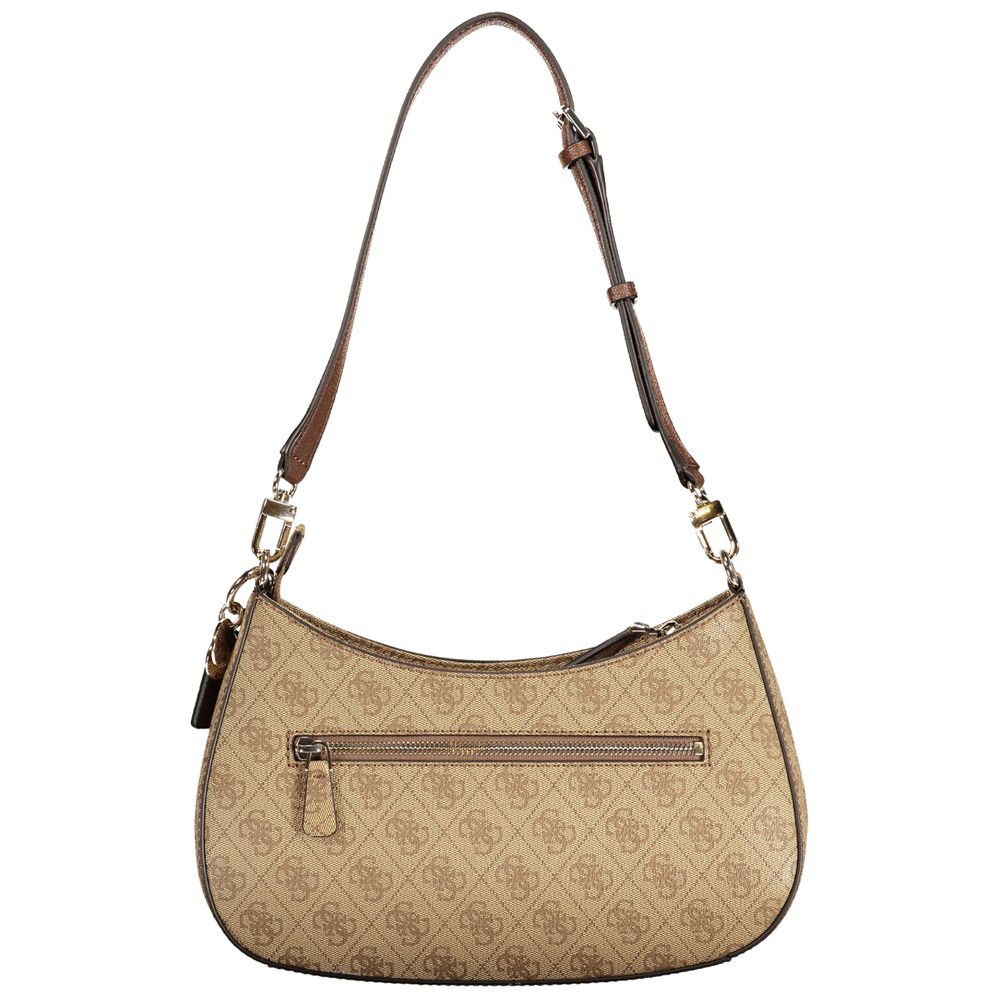Guess Jeans Beige Polyurethane Women Handbag - HBPS Beauty & Fashion