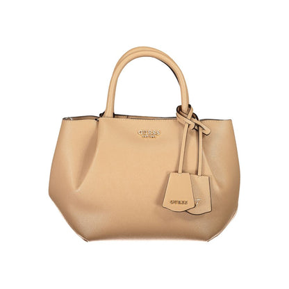 Guess Jeans Beige Polyurethane Women's Bag - HBPS Beauty & Fashion