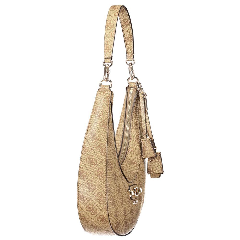 Guess Jeans Beige Polyurethane Women's Bag - HBPS Beauty & Fashion