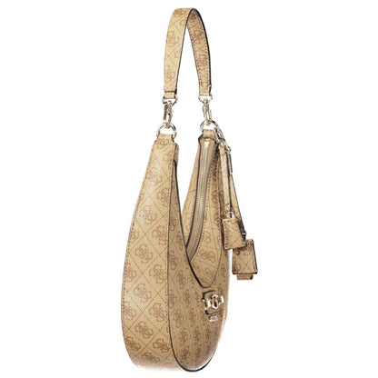 Guess Jeans Beige Polyurethane Women's Bag - HBPS Beauty & Fashion
