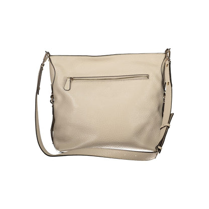 Guess Jeans Beige Polyurethane Women's Handbag - HBPS Beauty & Fashion