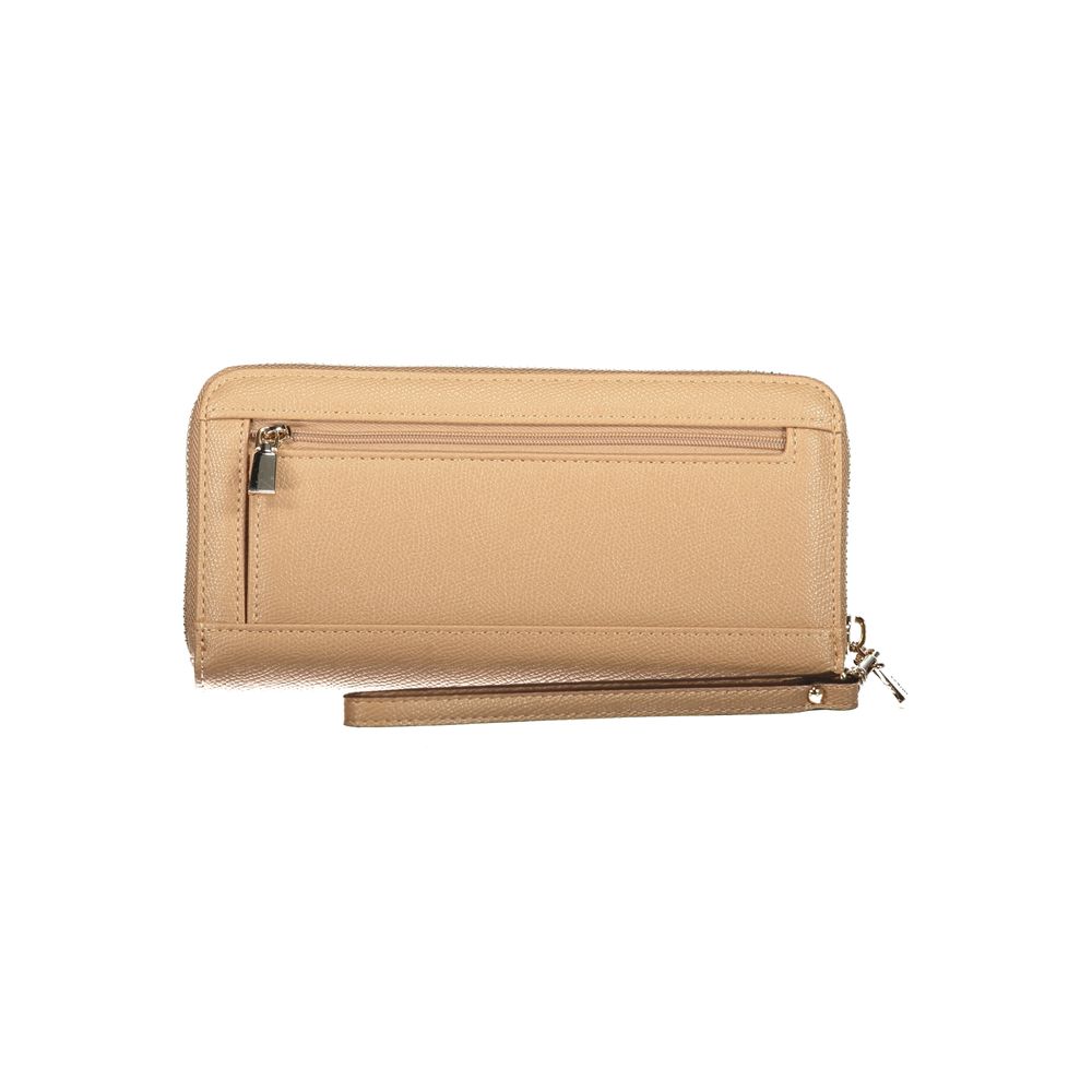Guess Jeans Beige Polyurethane Women's Wallet - HBPS Beauty & Fashion