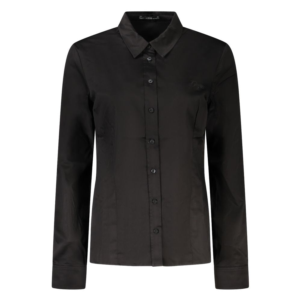 Guess Jeans Black Cotton Women's Shirt - HBPS Beauty & Fashion