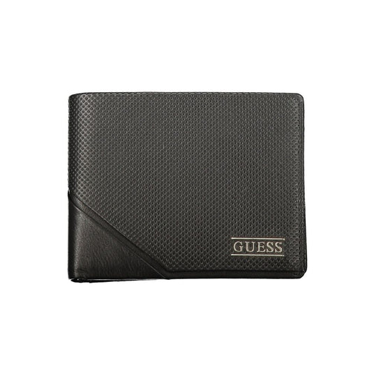Guess Jeans Black Leather Men's Wallet - HBPS Beauty & Fashion