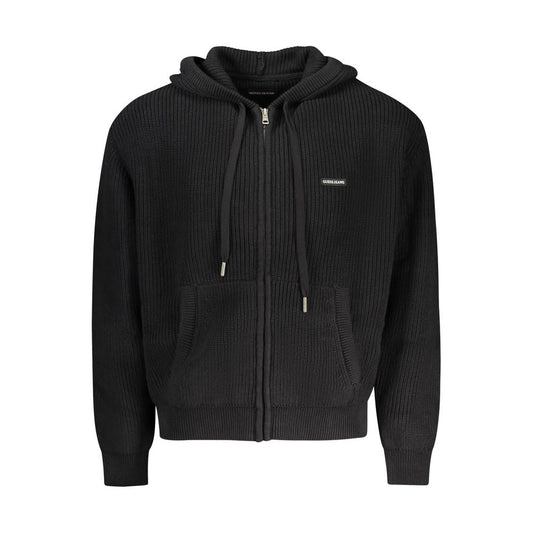 Guess Jeans Black Organic Cotton Men's Cardigan - HBPS Beauty & Fashion
