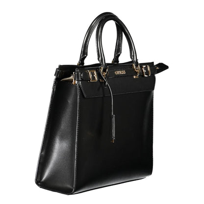 Guess Jeans Black Polyurethane Women Handbag - HBPS Beauty & Fashion