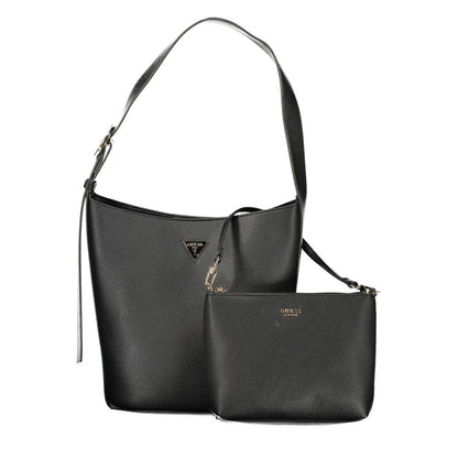 Guess Jeans Black Polyurethane Women Handbag - HBPS Beauty & Fashion