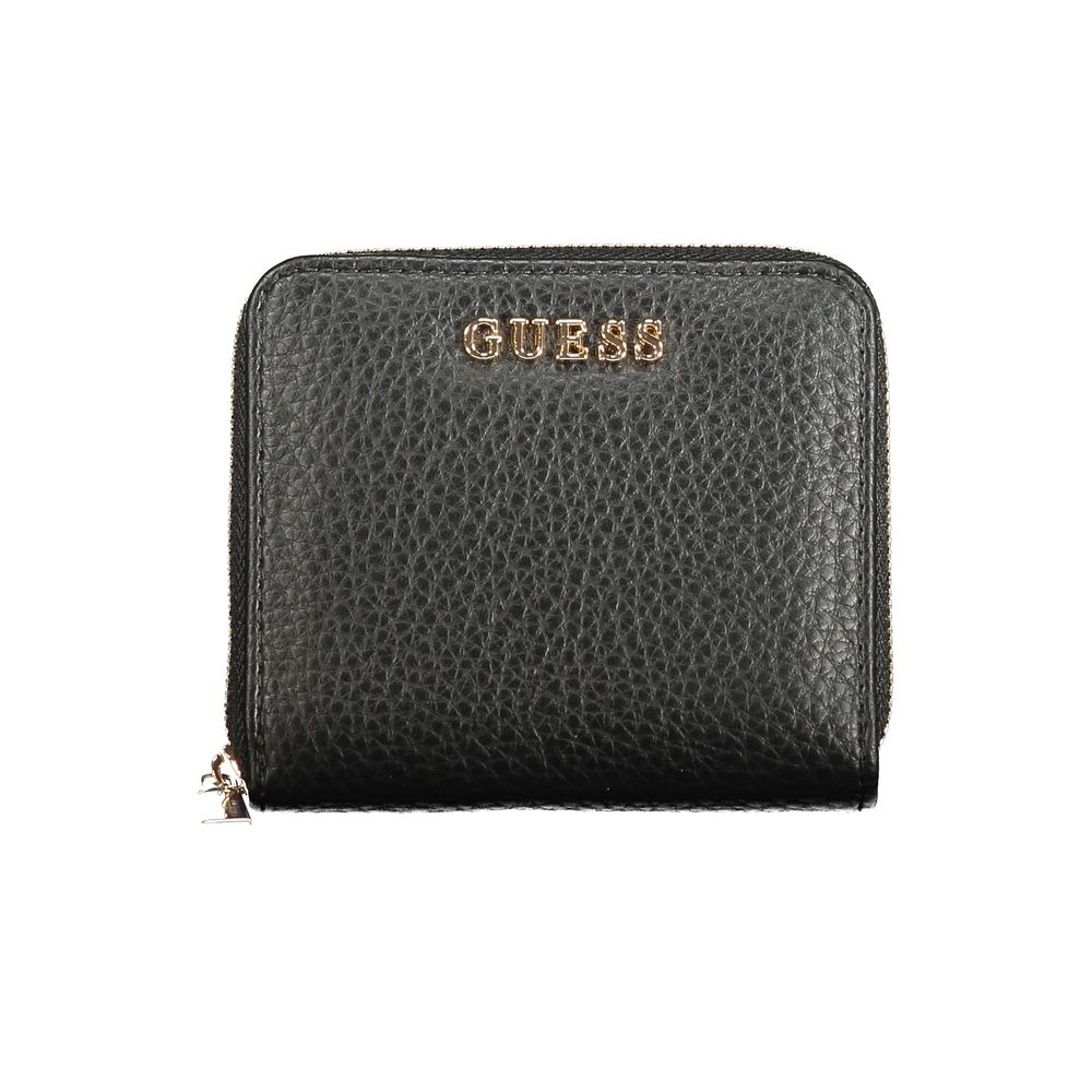 Guess Jeans Black Polyurethane Women Wallet - HBPS Beauty & Fashion