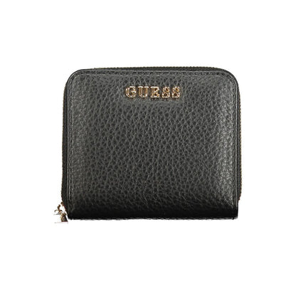 Guess Jeans Black Polyurethane Women Wallet - HBPS Beauty & Fashion